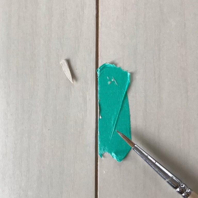 床のキズ補修 補修後