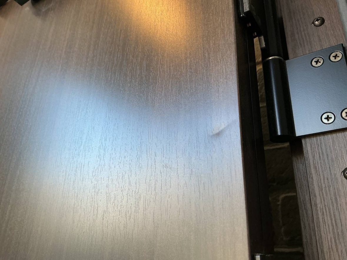 木目建具の表面補修 補修前
